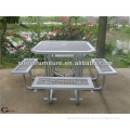 ISO certified rust proof park square antique picnic tables bench metal table legs